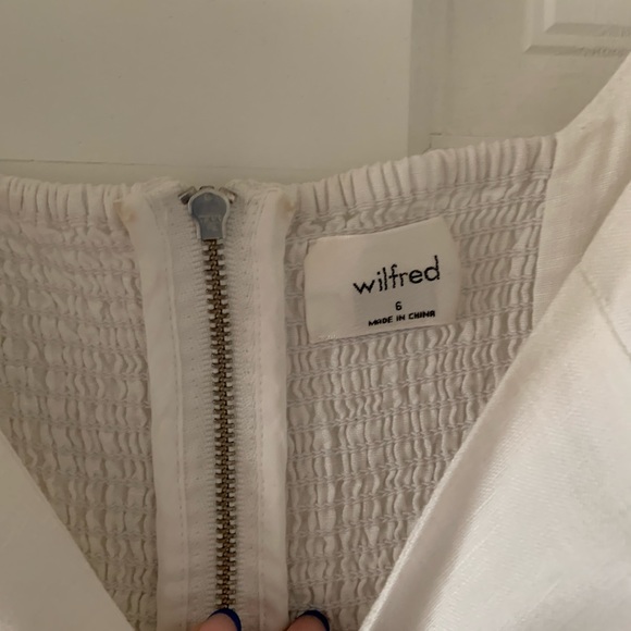 Aritzia Wilfred linen midi dress in white size 6. - Picture 4 of 5